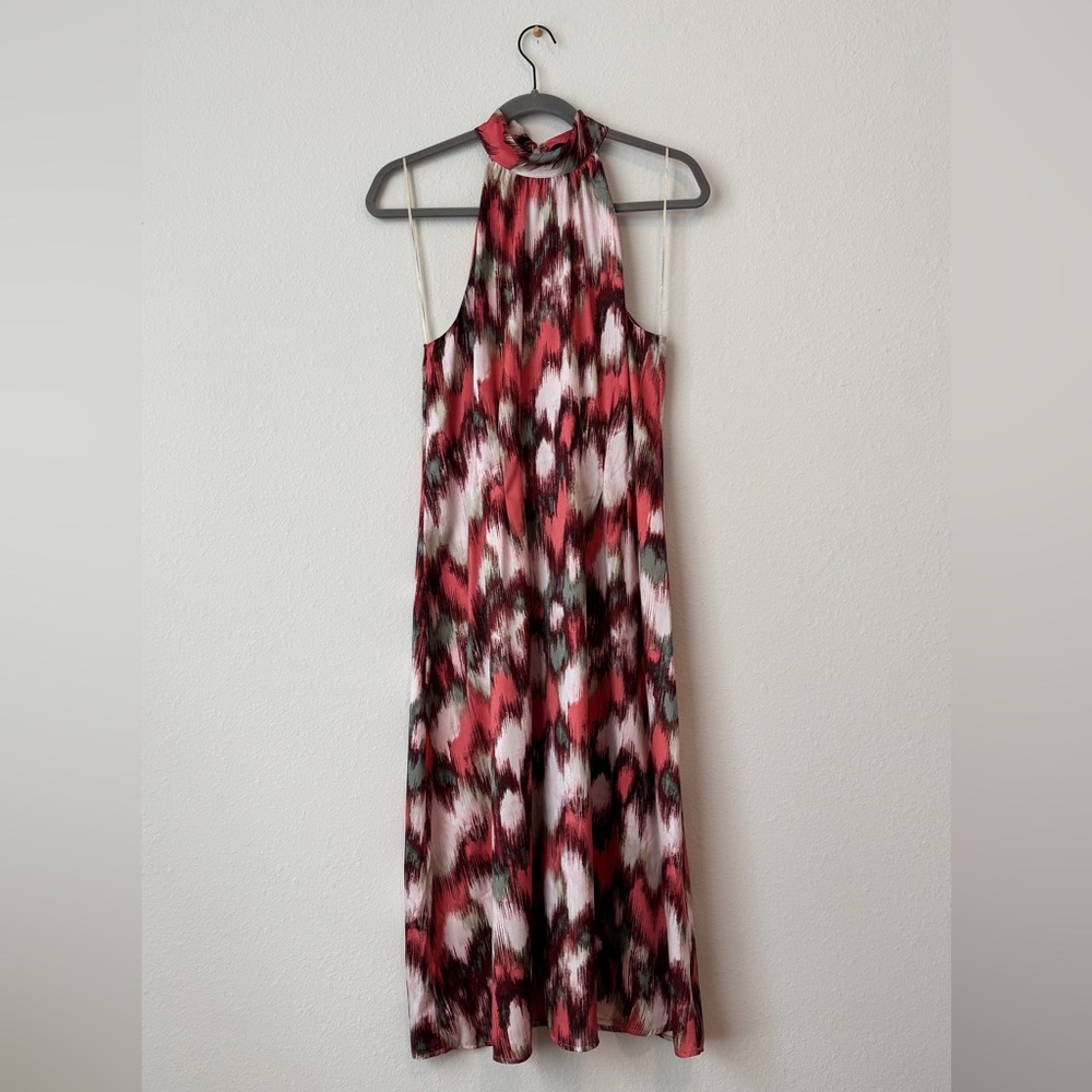 Banana Republic abstract midi dress - size 10
